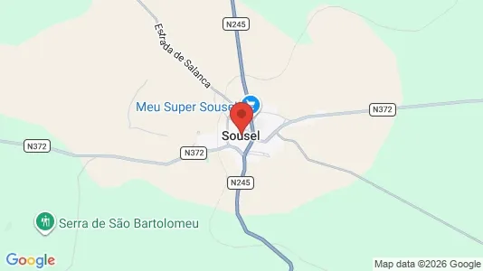 Apartments for rent i Sousel - kort over placeringen