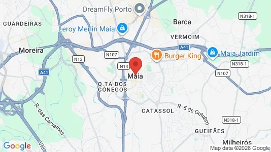 Houses for rent i Maia - kort over placeringen