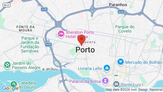 Apartments for rent i Porto Campanhã - kort over placeringen