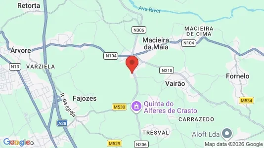 Apartments for rent i Vila do Conde - kort over placeringen