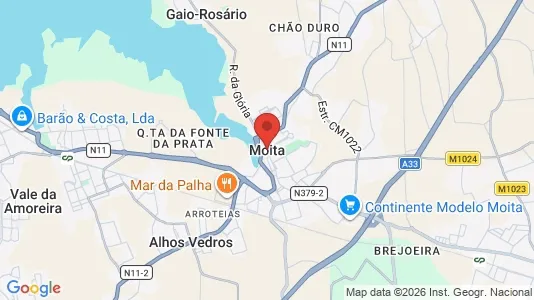 Apartments for rent i Moita - kort over placeringen