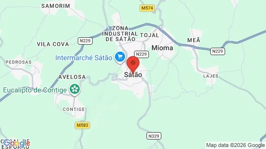 Apartments for rent i Sátão - kort over placeringen
