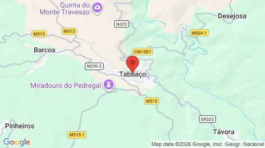 Apartments for rent i Tabuaço - kort over placeringen