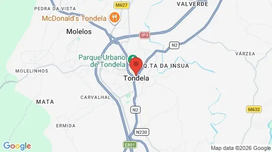 Apartments for rent i Tondela - kort over placeringen