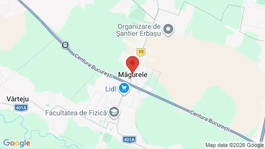 Apartments for rent i Măgurele - kort over placeringen