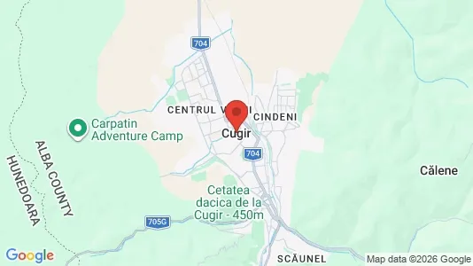 Houses for rent i Cugir - kort over placeringen