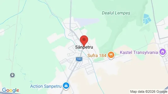 Houses for rent i Sânpetru - kort over placeringen