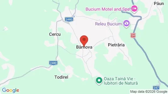 Houses for rent i Bârnova - kort over placeringen