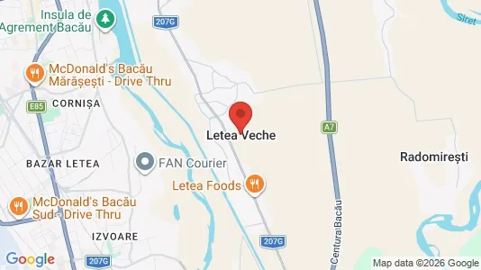 Houses for rent i Letea Veche - kort over placeringen