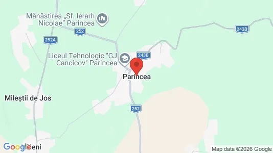 Apartments for rent i Parincea - kort over placeringen
