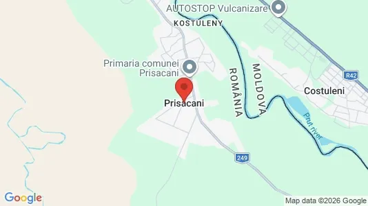 Apartments for rent i Prisăcani - kort over placeringen