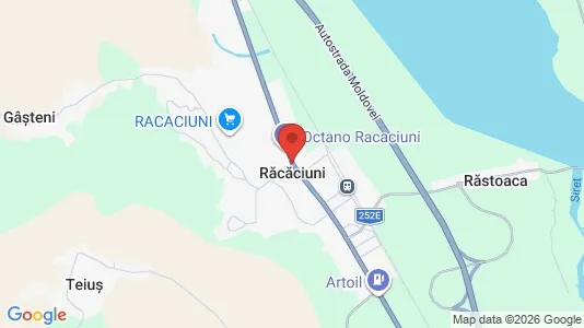 Apartments for rent i Răcăciuni - kort over placeringen