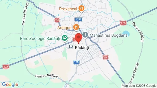 Apartments for rent i Rădăuţi - kort over placeringen