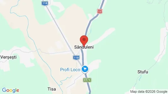 Apartments for rent i Sănduleni - kort over placeringen