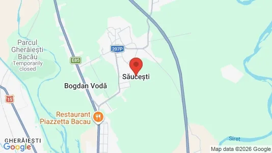 Apartments for rent i Săuceşti - kort over placeringen