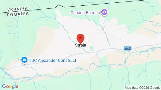 Apartments for rent i Straja - kort over placeringen