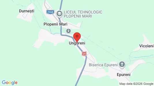 Houses for rent i Ungureni - kort over placeringen