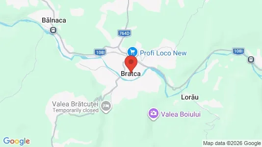 Apartments for rent i Bratca - kort over placeringen