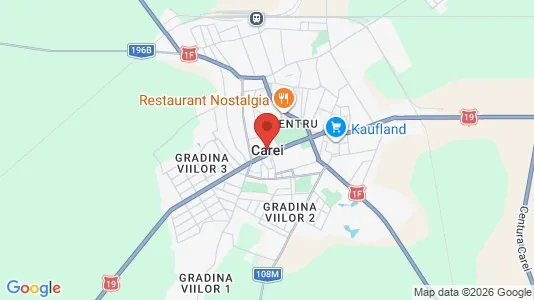 Houses for rent i Carei - kort over placeringen