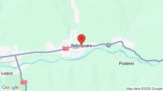 Apartments for rent i Rebrişoara - kort over placeringen