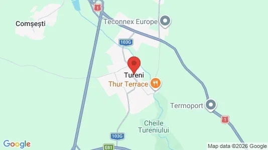 Houses for rent i Tureni - kort over placeringen