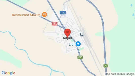 Apartments for rent i Adjud - kort over placeringen