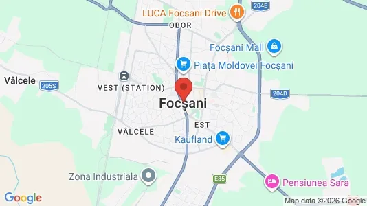 Houses for rent i Focşani - kort over placeringen