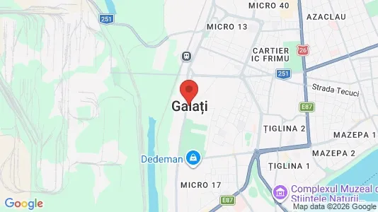 Apartments for rent i Galaţi - kort over placeringen