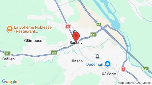 Houses for rent i Bascov - kort over placeringen