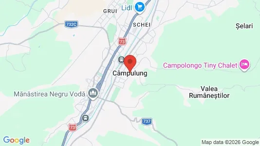 Apartments for rent i Câmpulung - kort over placeringen