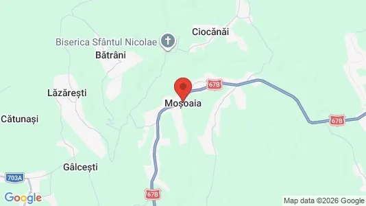 Houses for rent i Moşoaia - kort over placeringen