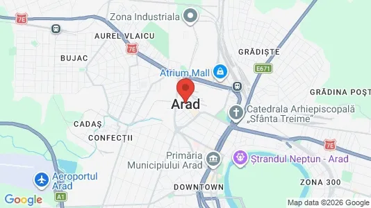 Apartments for rent i Arad - kort over placeringen