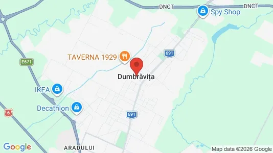 Houses for rent i Dumbrăviţa - kort over placeringen