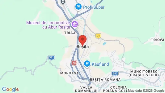 Apartments for rent i Reşiţa - kort over placeringen