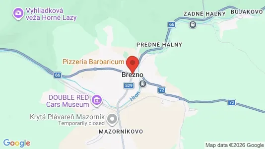 Apartments for rent i Brezno - kort over placeringen