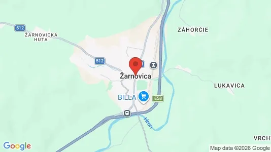 Houses for rent i Žarnovica - kort over placeringen