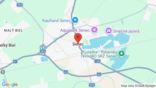 Houses for rent i Senec - kort over placeringen
