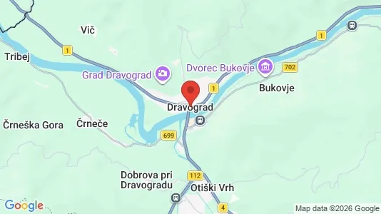 Apartments for rent i Dravograd - kort over placeringen