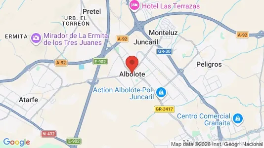 Houses for rent i Albolote - kort over placeringen