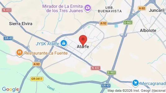 Houses for rent i Atarfe - kort over placeringen