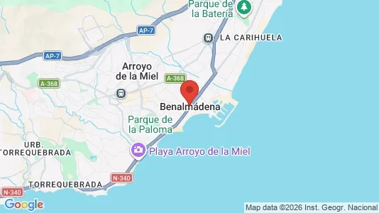 Apartments for rent i Benalmádena - kort over placeringen