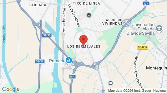 Houses for rent i Los Bermejales - kort over placeringen