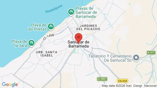 Houses for rent i Sanlúcar de Barrameda - kort over placeringen