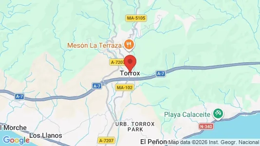 Apartments for rent i Torrox - kort over placeringen