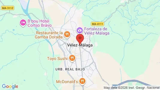 Apartments for rent i Vélez-Málaga - kort over placeringen