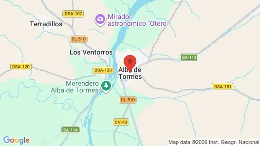 Apartments for rent i Alba de Tormes - kort over placeringen