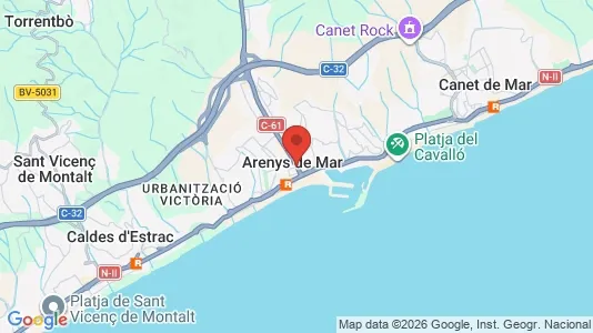 Houses for rent i Arenys de Mar - kort over placeringen