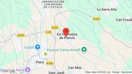 Houses for rent i Els Hostalets de Pierola - kort over placeringen