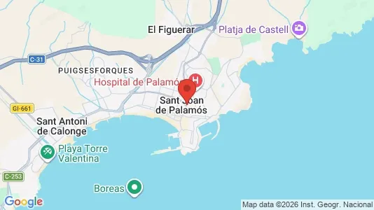 Apartments for rent i Palamós - kort over placeringen