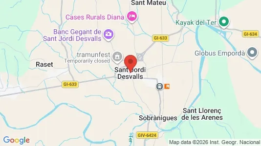 Apartments for rent i Sant Jordi Desvalls - kort over placeringen